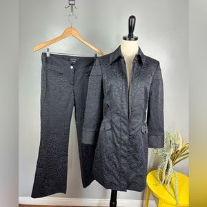 Etcetera Animal Print Set Dress Pants Coat Jacket